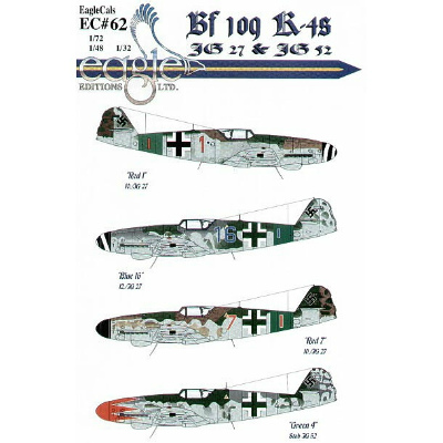 【再入荷】EC72062 メッサーシュミット Bf109K-4 JG27 ＆ JG52