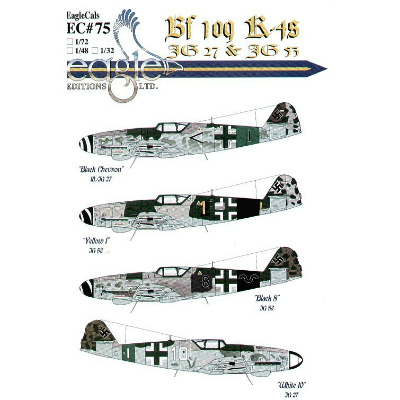 【再入荷】EC72075 メッサーシュミット Bf109K-4