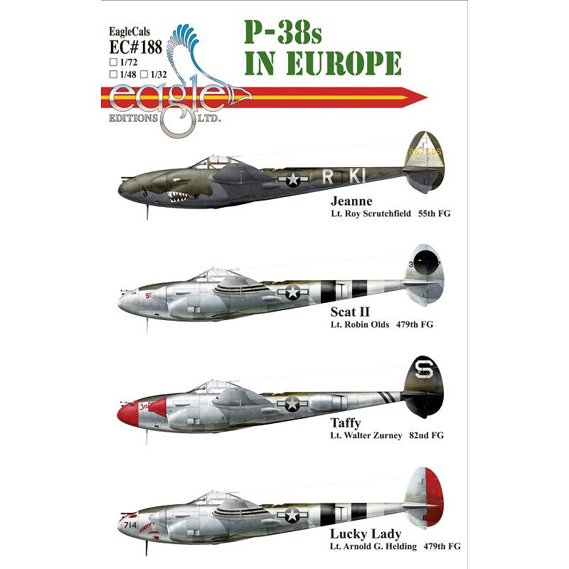 【新製品】EC72188 ロッキード P-38 ライトニング ヨーロッパ戦線