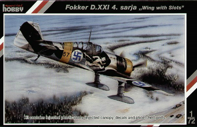 【再入荷】72116 フィンランド空軍 フォッカー D.XXI-4 スロットウィング ツインワスプエンジン