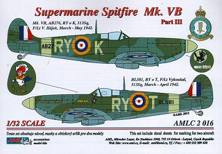 【新製品】[2007000020166] AMLC2016)スピットファイア Mk.VB イギリス空軍 第313飛行隊 -パートIII