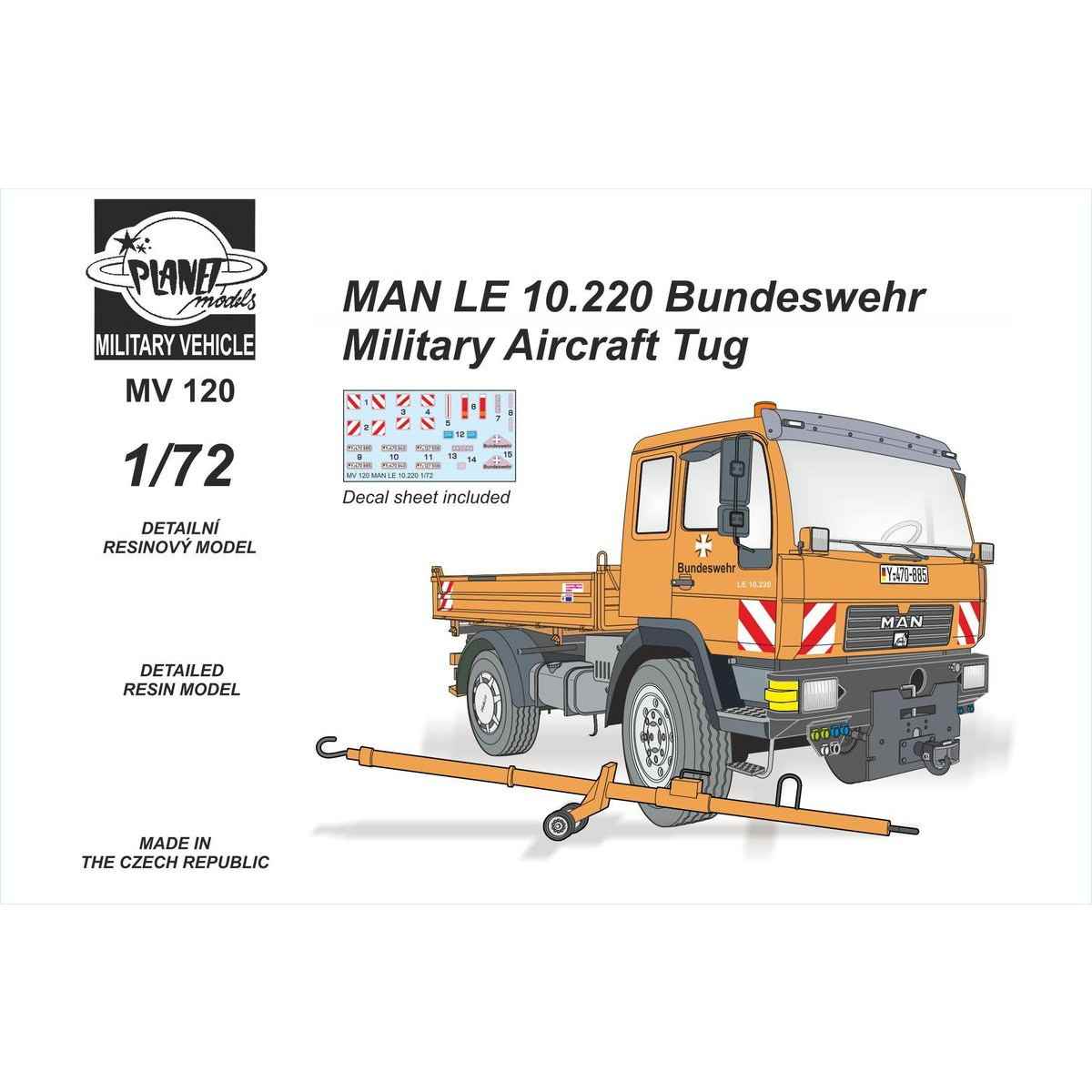 【新製品】MV120 1/72 ドイツ連邦軍 MAN LE 10.220 航空機牽引車