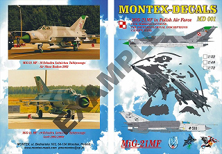 【新製品】[2007187500109] MＤ72001)MiG-21MF ポーランド空軍