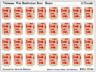 【新製品】[2007713614409] RMA35144)ベトナム戦争 バドワイザービールボックス