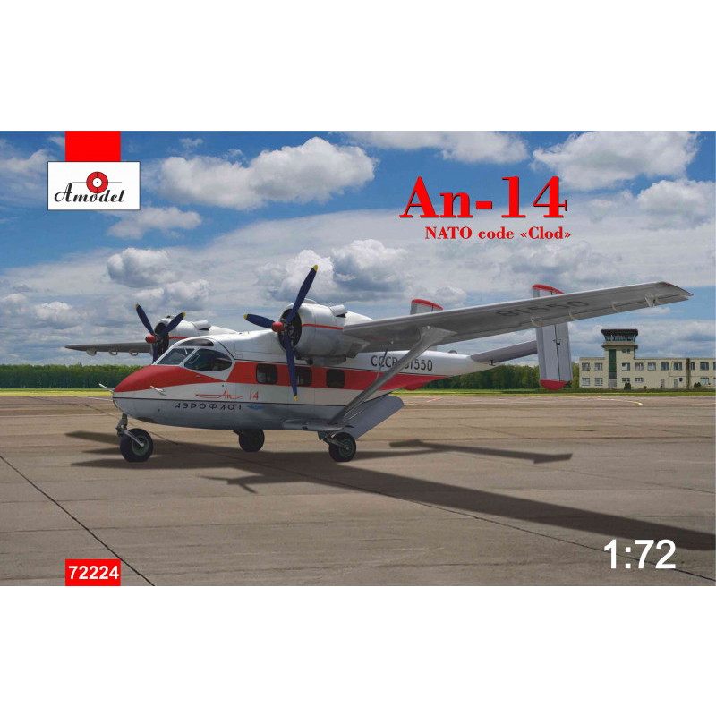 【新製品】72224 1/72 アントノフ An-14 クロッド 輸送機 アエロフロート 赤