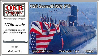 【新製品】[2008937000368] 700036)原子力潜水艦 SSN-575 シーウルフ Seawolf