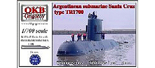 【新製品】[2008937000719] 700071)アルゼンチン海軍 潜水艦 サンタ・クルーズ Santa Cruz タイプTR1700