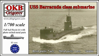 【新製品】[2008937000863] 700086)バラクーダ級潜水艦 Barracuda K-1