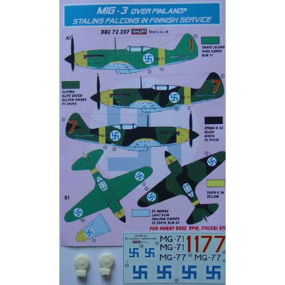 【新製品】[2009057920703] DEC72207)MiG-3 フィンランド軍 スターリンファルコン