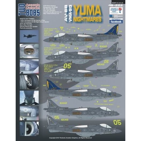 【新製品】48222 アメリカ海兵隊 AV-8B ハリアーII VMA-513 ユマナイトメアーズ