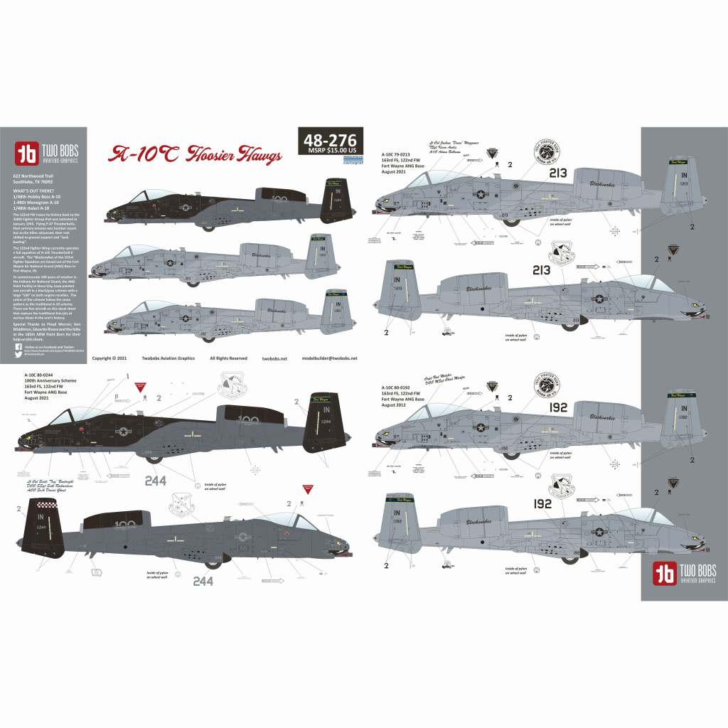 【新製品】48276 フェアチャイルド A-10C サンダーボルトII フージャー・ホッグ