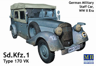 【新製品】[2010463503008] 3531)独 4輪軍用乗用車 Kfz.1 メルセデスベンツ 170VK スタッフカー