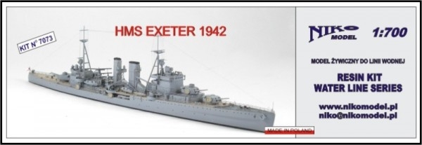 【新製品】[2010667007302] 7073)ヨーク級重巡洋艦 エクセター Exeter 1942