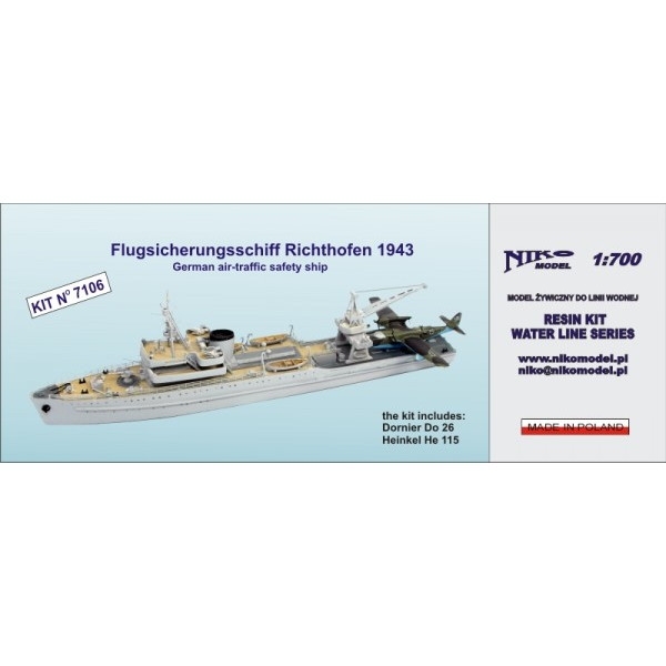 【再入荷】7106 独海軍 水上機母艦 リヒトホーフェン Richthofen 1943
