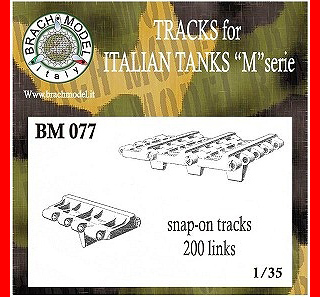 【新製品】[2011123507701] BM077)イタリア軍 Mシリーズ戦車用可動履帯セット