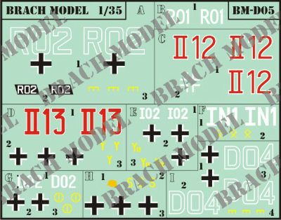【新製品】[2011123700508] BM-D05)WWII ドイツ 指揮車輌デカールセット
