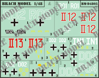 【新製品】[2011124900303] BM-D4803)WWII ドイツ 指揮車輌デカールセット