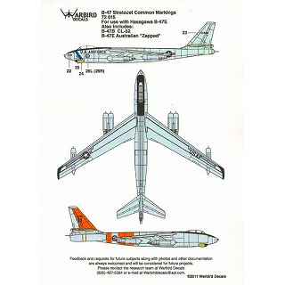 【新製品】[2011337201501] 72015)B-47 Stratojet Common Markings