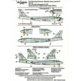 【新製品】[2011337201600] 72016)B-47 Stratojet Drones