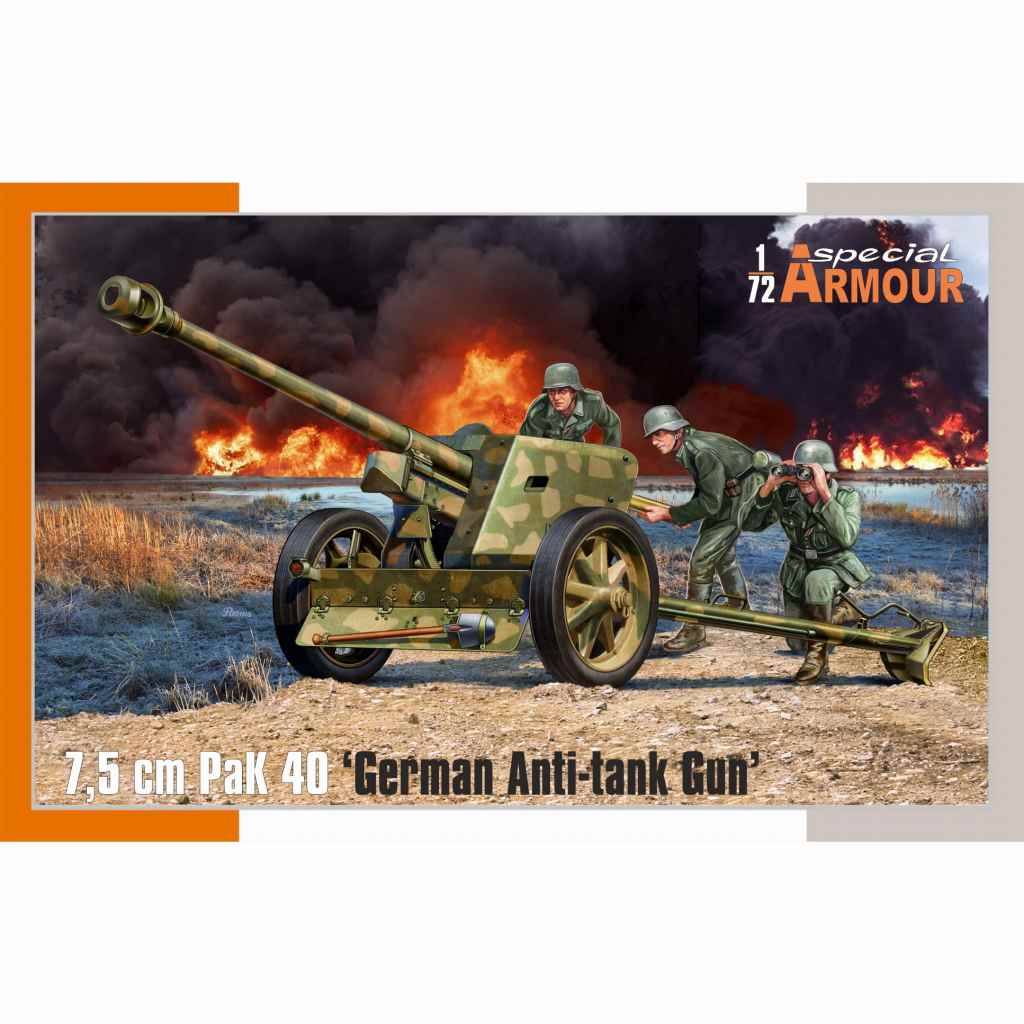 【新製品】SA72025 1/72 7.5cm PaK40 対戦車砲