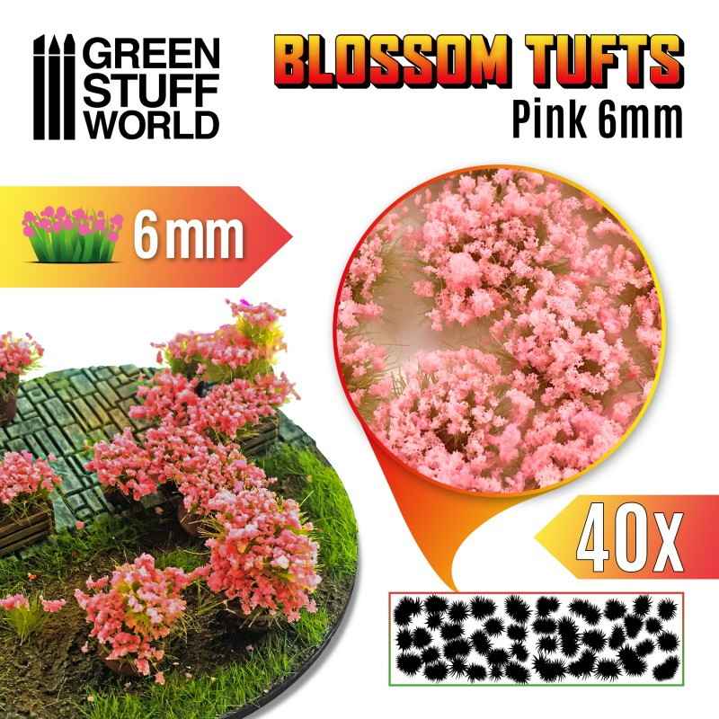 【新製品】GSWD-11336 ジオラマ素材 ピンクの花 6mm