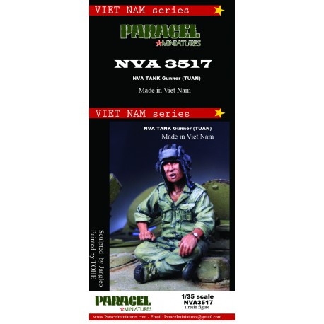 【新製品】NVA3517 1/35 ベトナム戦争 NVA(北ベトナム正規軍) 戦車兵 胡坐をかく射撃手