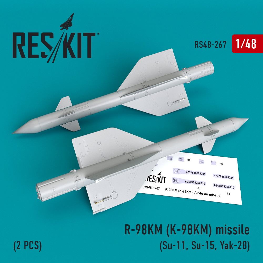 【新製品】RS48-0267 ロシア R-98KM (K-98KM) 空対空ミサイル(2個入り)