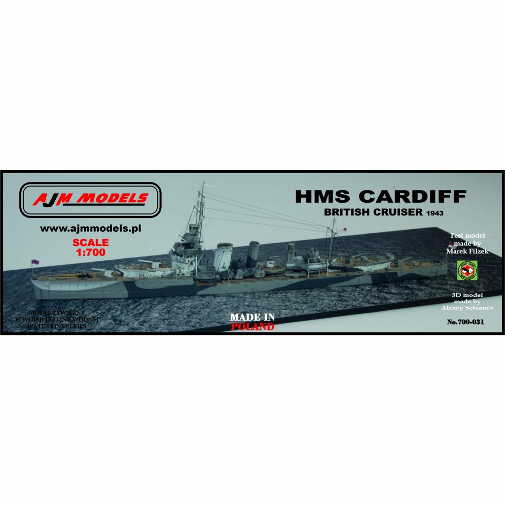 【新製品】700-031 英海軍 巡洋艦 カーディフ Cardiff 1943