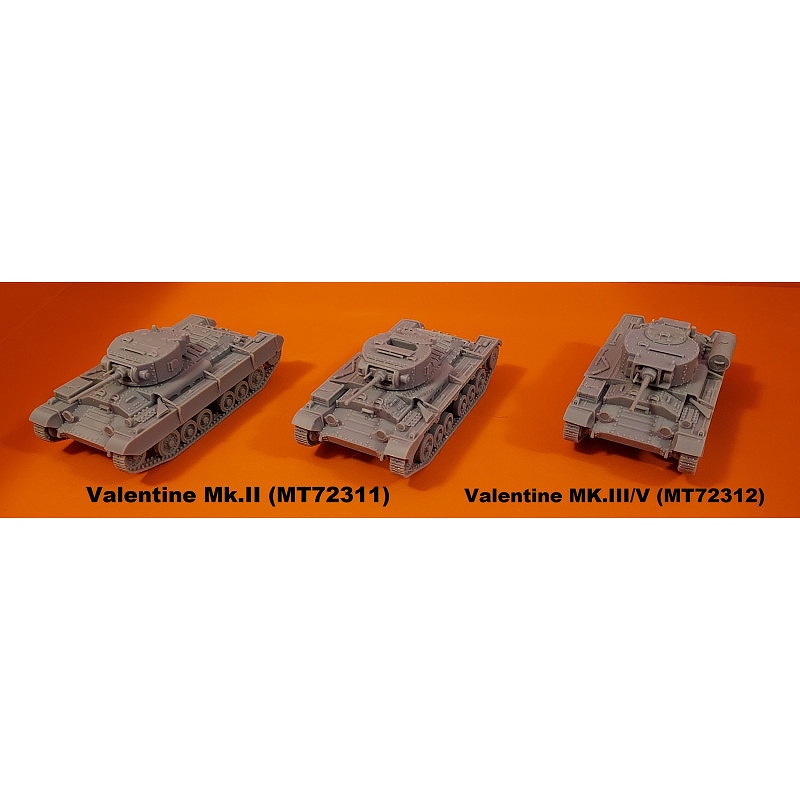 【新製品】MT72311 イギリス バレンタイン Mk.II 歩兵戦車