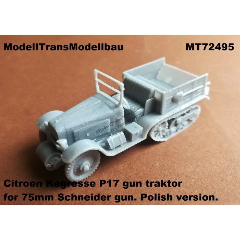 【再入荷】MT72495 ポーランド シトロエン ケグレス P17 M1897 75mm野砲 牽引車