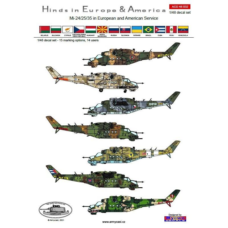 【新製品】ACD48032 ミル Mi-24V/35 ハインド イン・ヨーロッパ&ラテンアメリカ