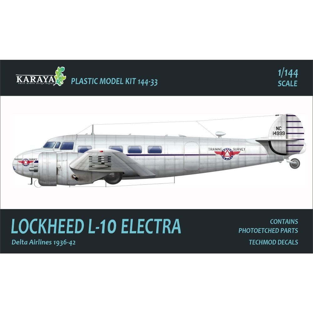 【新製品】144-33 ロッキード L-10 エレクトラ デルタ航空 1936-1942年