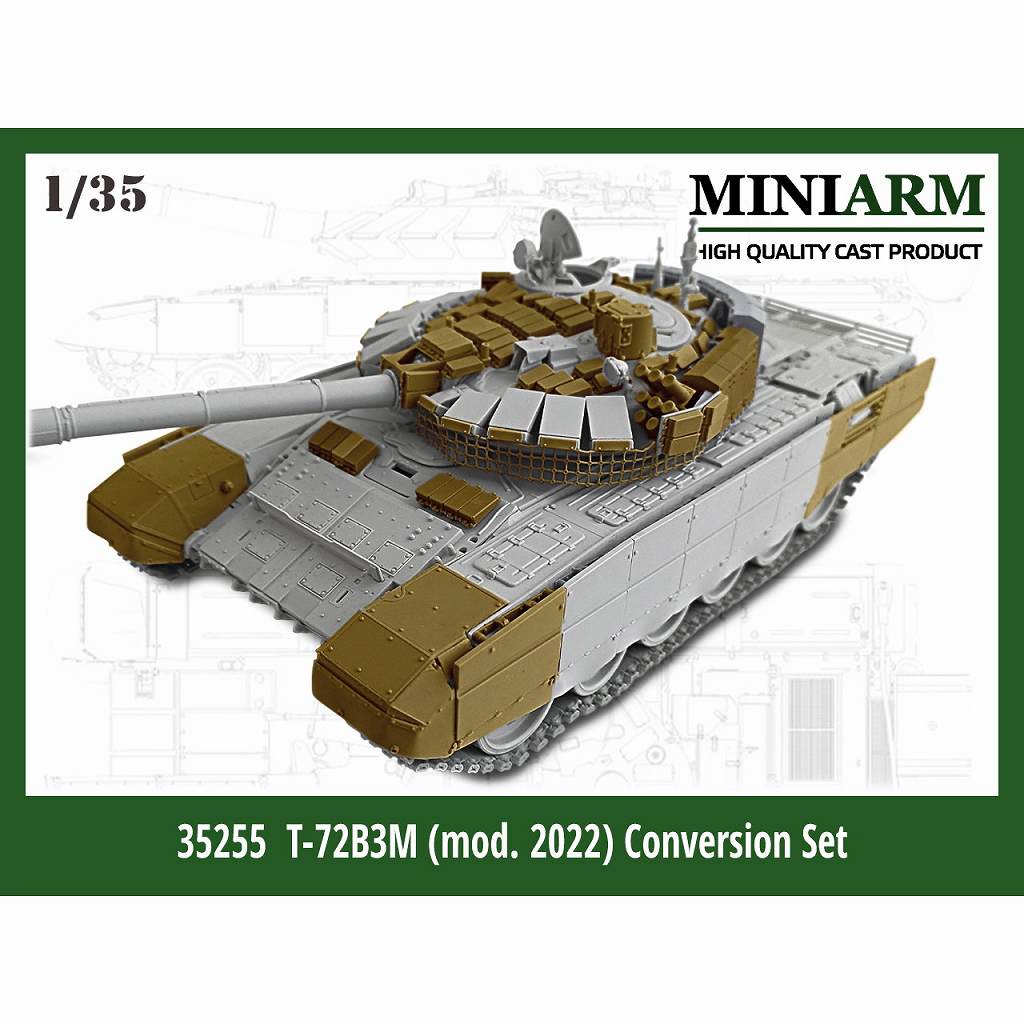 【新製品】B35255 1/35 現用 露/ソ T-72B3M主力戦車(2022年型)コンバージョンセット(モンモデル用)