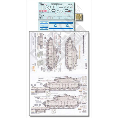 【新製品】[2013293561484] D356148)メルカバMk.III 第188バラク機甲旅団デカールセット Part.4