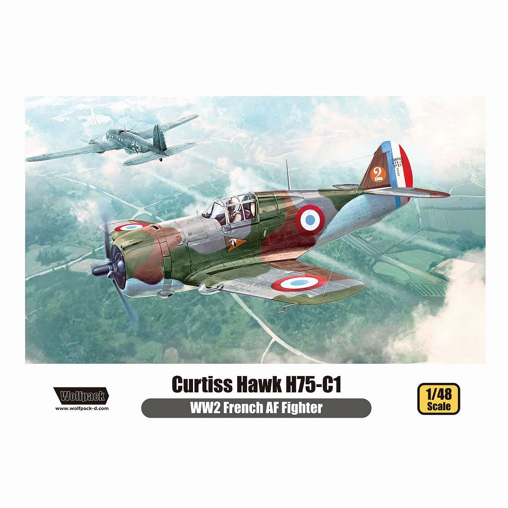 【新製品】WP14815 1/48 カーチス ホーク H75-C1 「フランス空軍」(プレミアムエディションキット)