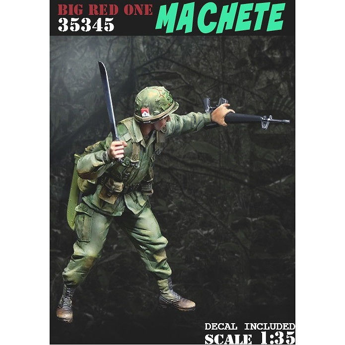 【新製品】35345 1/35 現用 アメリカ ベトナム戦争 マチェテを振るう第1歩兵師団兵士