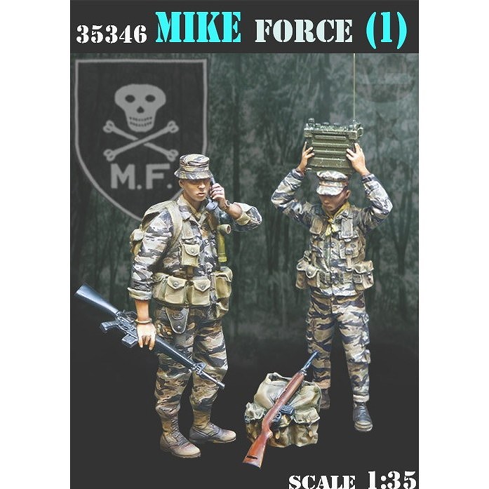 【新製品】35346 1/35 現用 アメリカ ベトナム戦争 特殊部隊MIKE＃1 ジャングルの通信兵(2体入)