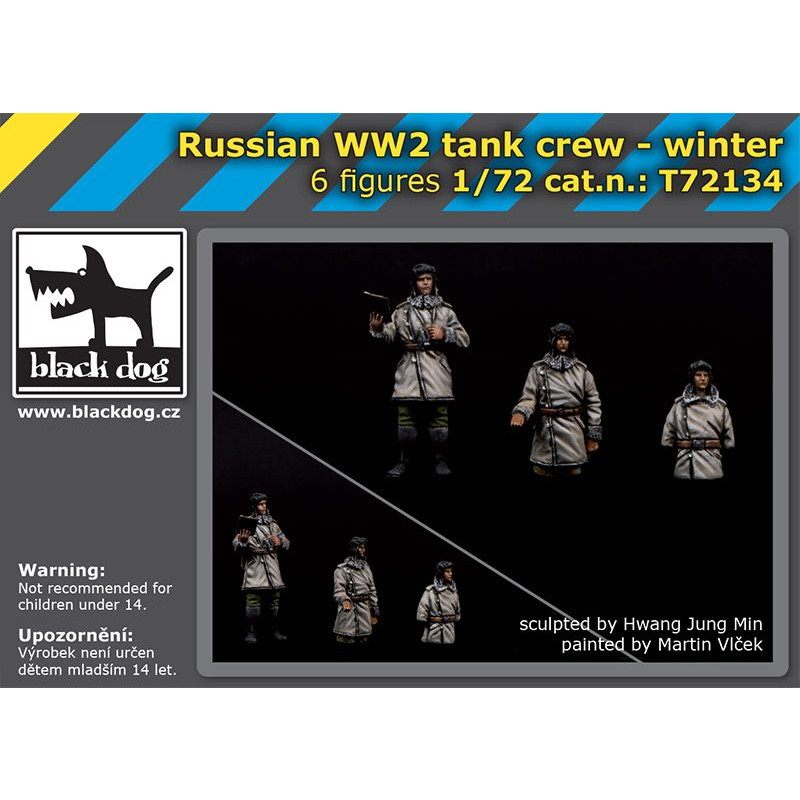 【新製品】T72134 1/72 WW.II ロシア軍 戦車クルー (冬季)