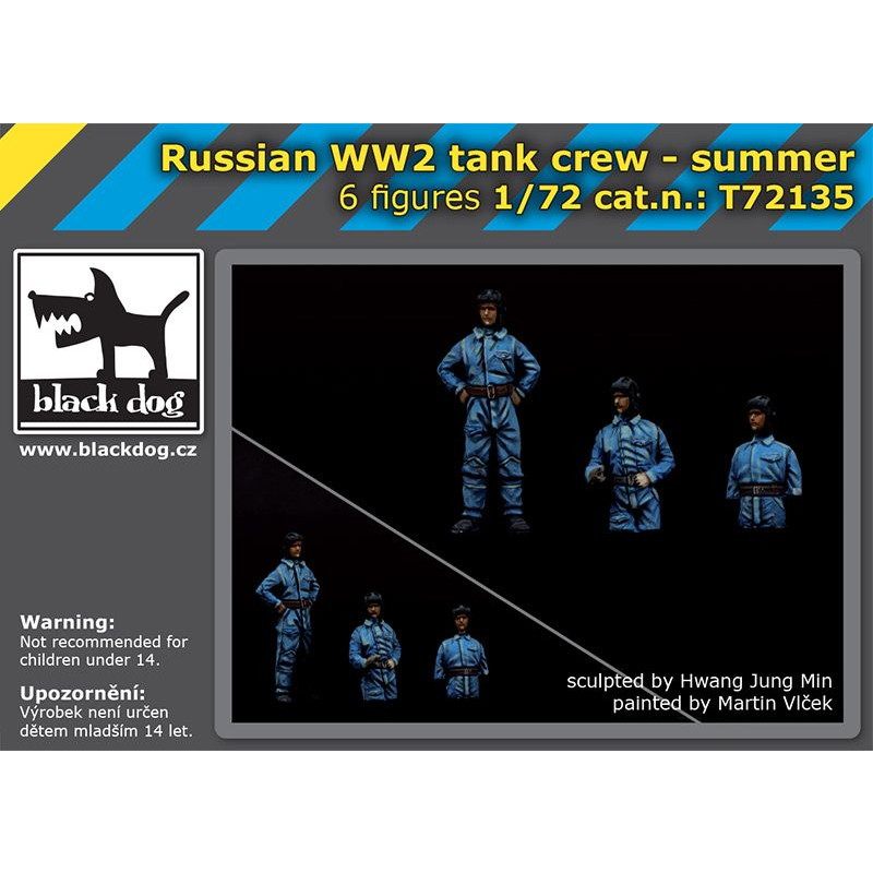 【新製品】T72135 1/72 WW.II ロシア軍 戦車クルー (夏季)