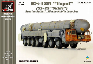 【新製品】[2013556240309] M72403)大陸間弾道ミサイル RS-12M トーポリ(NATOコード SS-25 シックル)