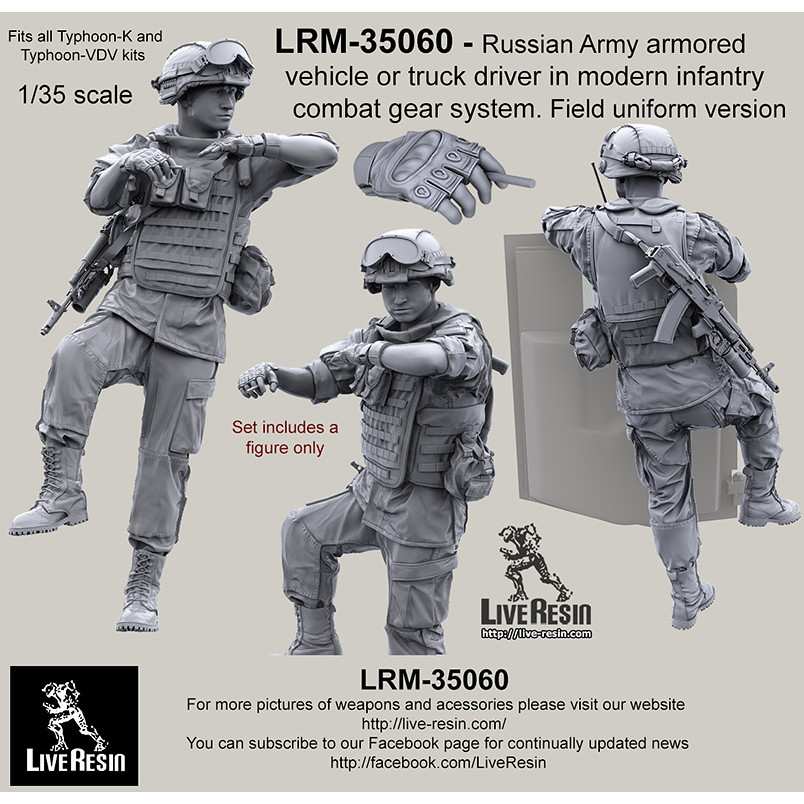 【新製品】LRM-35060 現用 ロシア陸軍 装甲車/トラックドライバー コンバットギアシステムセット13 フィールドユニフォームバージョン 各タイフーン装輪装甲車用