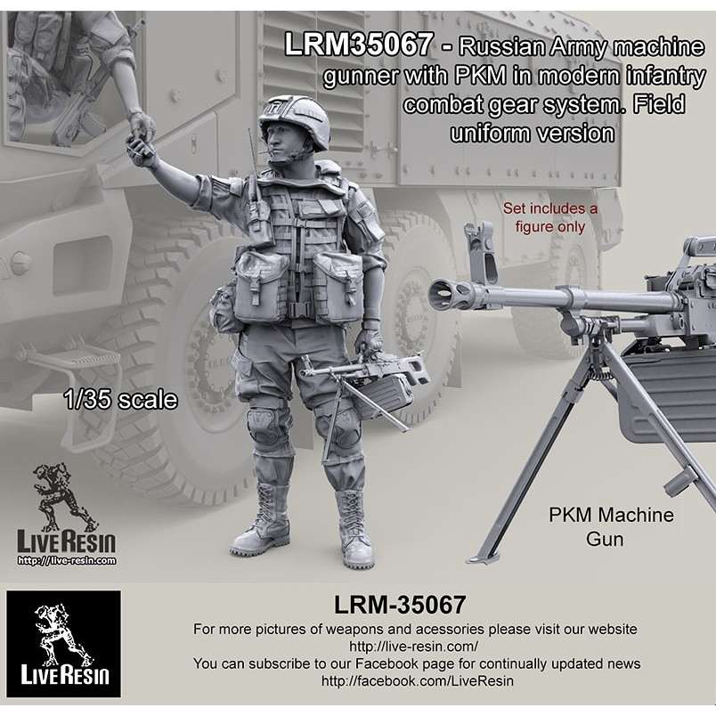 【新製品】LRM-35067 現用 ロシア陸軍 機関銃手 w/PKM コンバットギアシステムセット20 フィールドユニフォームバージョン