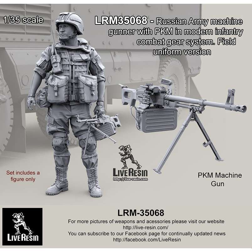 【新製品】LRM-35068 現用 ロシア陸軍 機関銃手 w/PKM コンバットギアシステムセット21 フィールドユニフォームバージョン