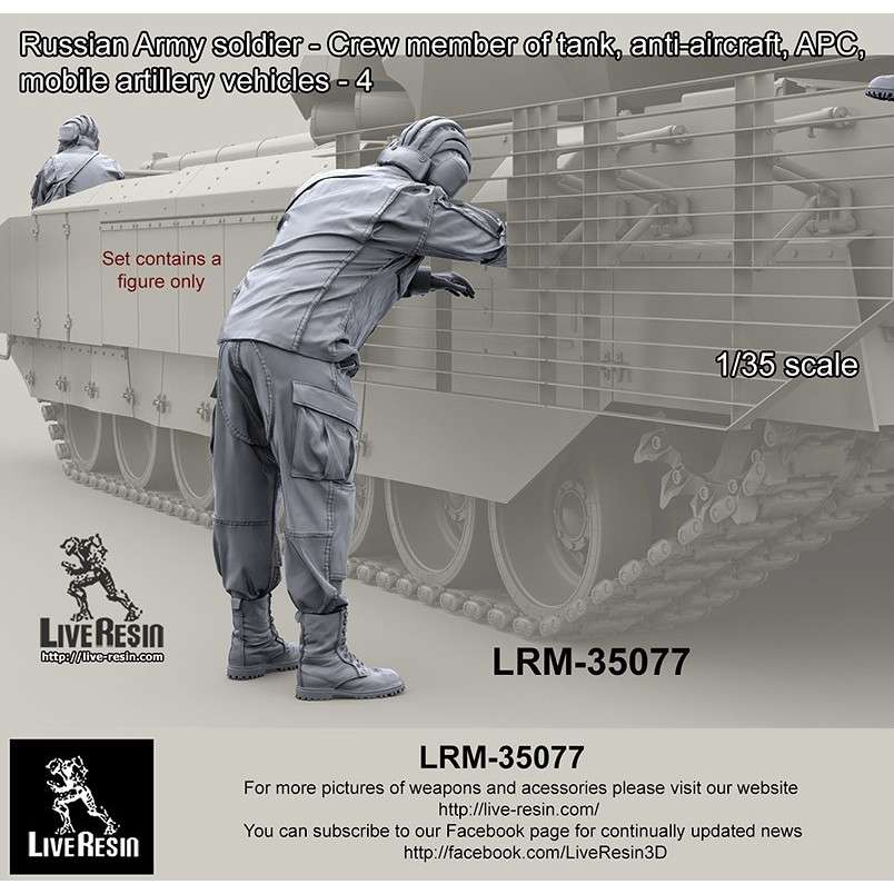 【新製品】LRM-35077 現用 ロシア陸軍 AFVクルー 4