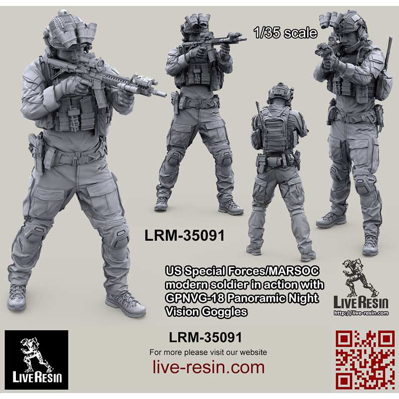 【新製品】LRM-35091 アメリカ海兵隊特殊作戦コマンド MARSOC インアクション w/GPNVG-18 ナイトビジョン 2