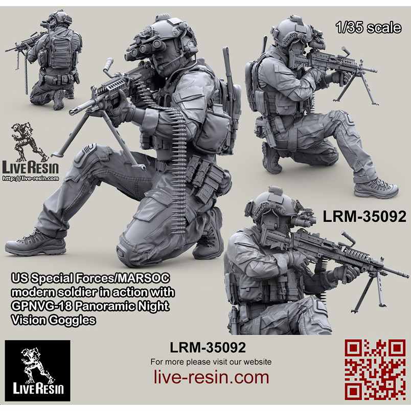 【新製品】LRM-35092 アメリカ海兵隊特殊作戦コマンド MARSOC インアクション w/GPNVG-18 ナイトビジョン 3