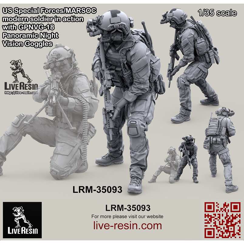 【新製品】LRM-35093 アメリカ海兵隊特殊作戦コマンド MARSOC インアクション w/GPNVG-18 ナイトビジョン 4