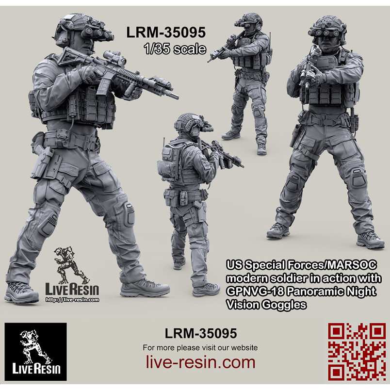 【新製品】LRM-35095 アメリカ海兵隊特殊作戦コマンド MARSOC インアクション w/GPNVG-18 ナイトビジョン 6