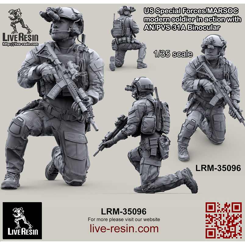 【新製品】LRM-35096 アメリカ海兵隊特殊作戦コマンド MARSOC インアクション w/AN/PVS-31A 1 ナイトビジョン 1