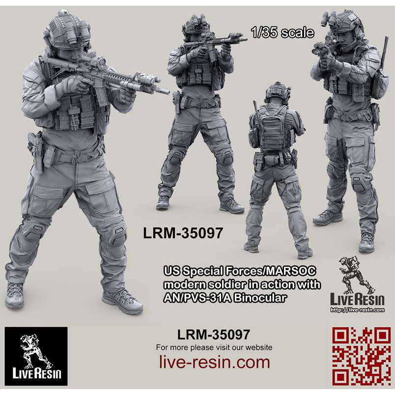 【新製品】LRM-35097 アメリカ海兵隊特殊作戦コマンド MARSOC インアクション w/AN/PVS-31A 1 ナイトビジョン 2